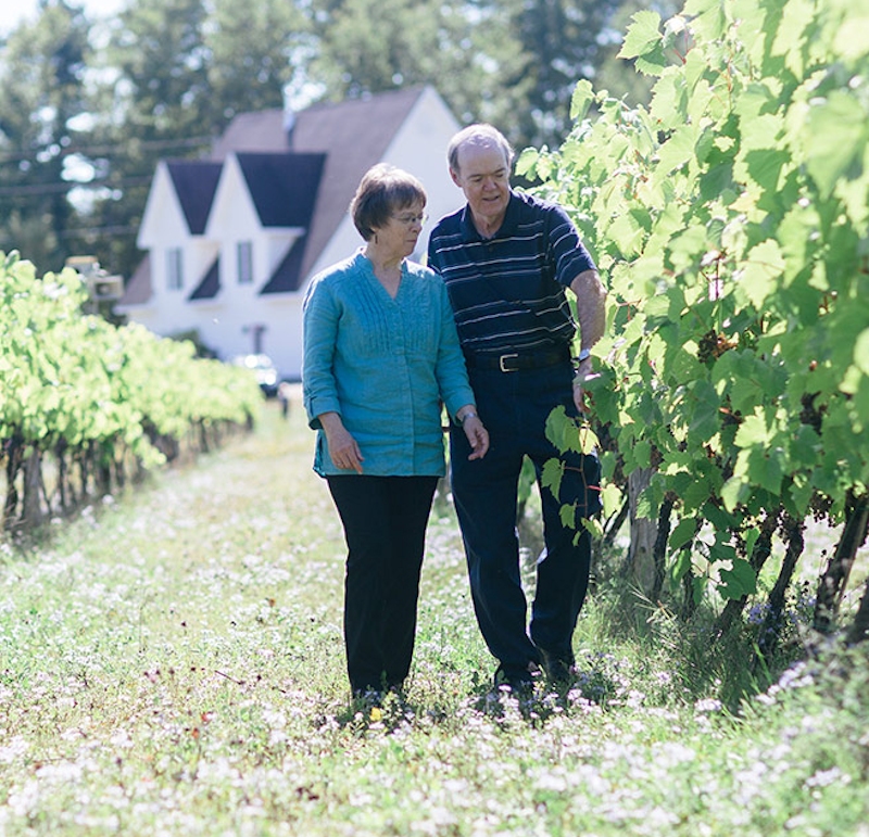 Linda and William Fitch Domaine Latitude 46 Estate Winery